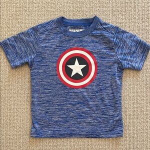 Marvel Captain American boy’s athletic t-shirt, XS (4/5)